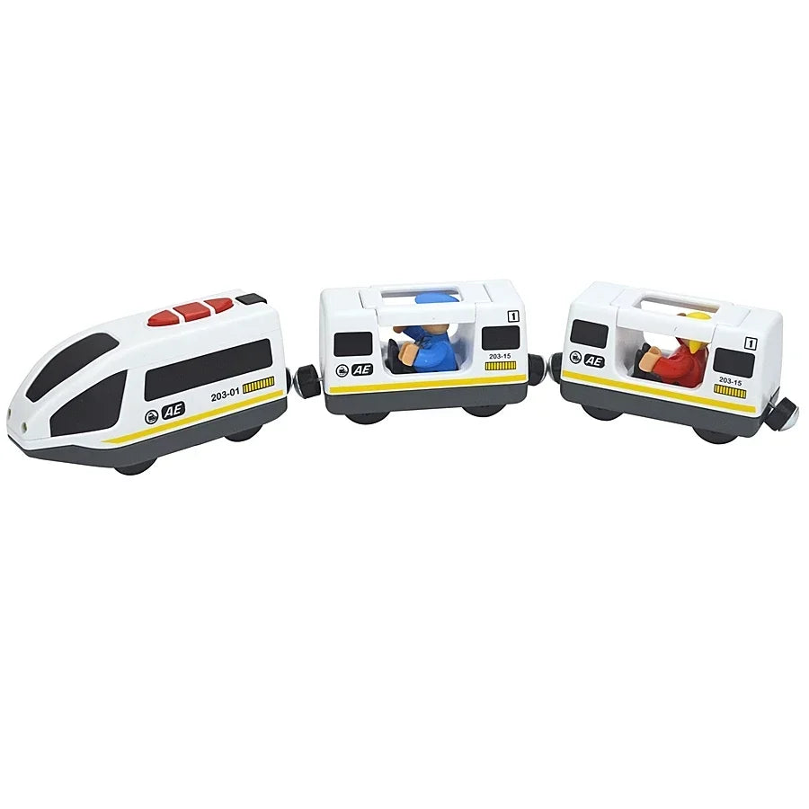 Locomotiva In Legno Magnetica Per Bambini Giocattolo Treno Con Pista Ferrovia Educativa