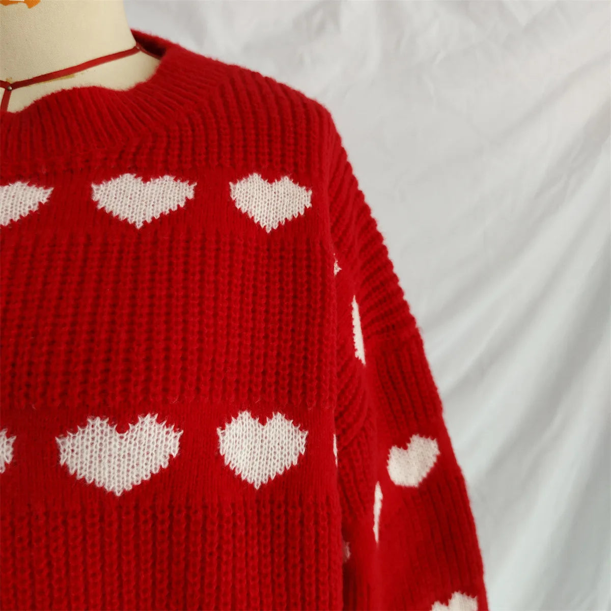 Maglioni Lavorati A Maglia Per Donne In Due Colori Jacquard Collo Rotondo Pullover Trend 2026 Nuovi