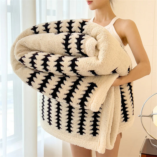 Coperta In Flanella Morbida Multifunzionale Queen Size Antistatica Portatile Per Pisolino Confortevole Delicata