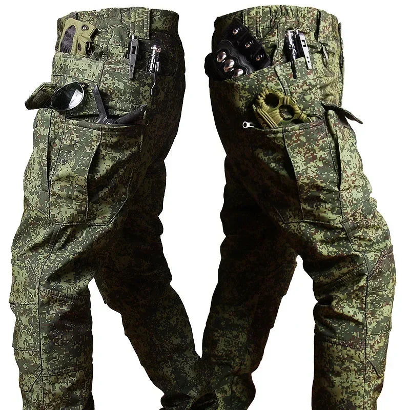 Set Uniformi Tattiche Uomo In Pile Combattimento Tuta Caccia Multicam Mimetica All Aperto Pantaloni Cargo Softair