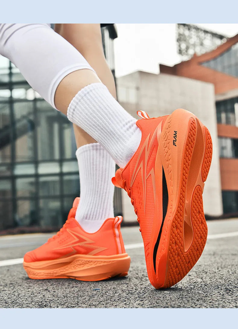 Scarpe Da Corsa Uomo E Donna Leggere Traspiranti Per Maratona Con Bordo In Carbonio Scarpe Sportive Di Tendenza