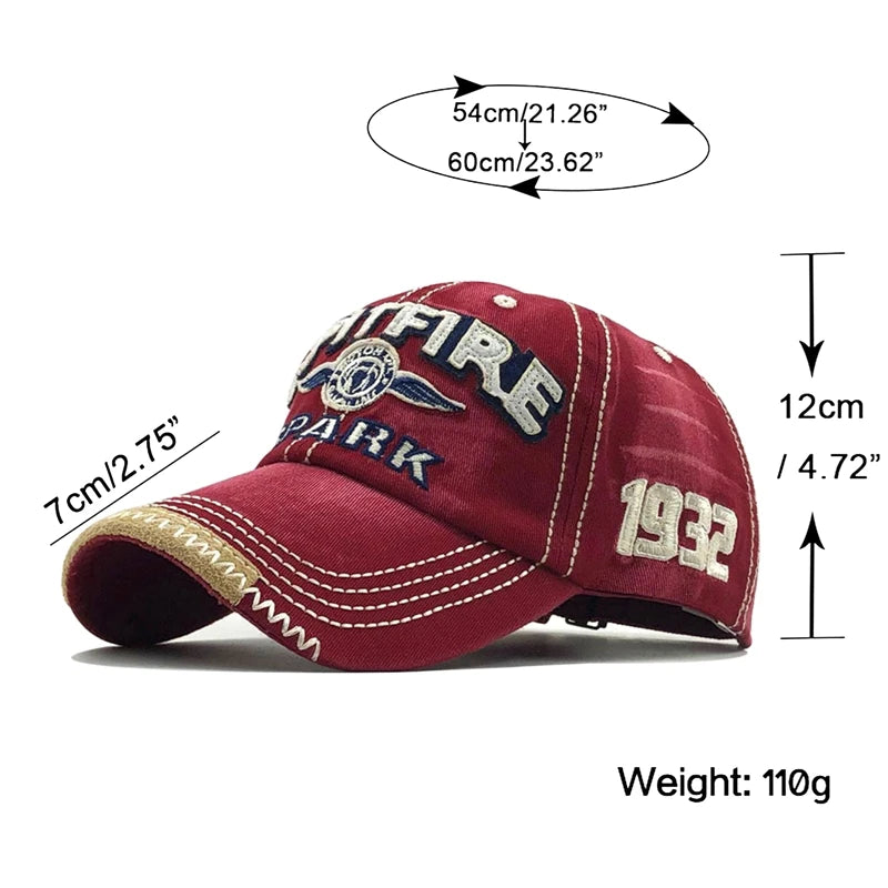Cappellino Da Baseball Spark Unisex Ricamo E Stampa Visiera Cotone Lavato Cappello Sportivo Hip Hop Uomo Donna