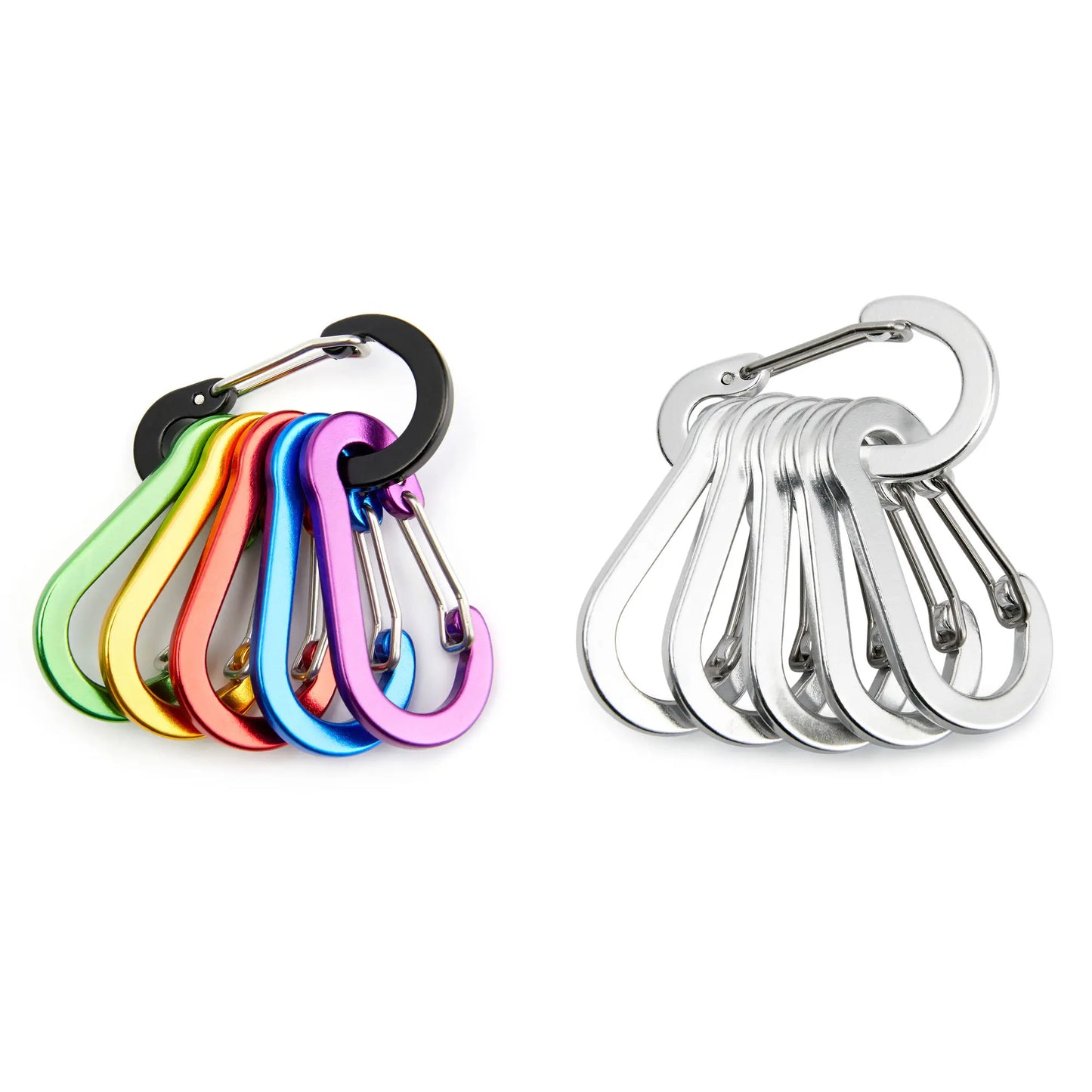 Moschettone Clip Set Sei Dodici Pezzi Turistico Piccoli Ganci Pesca All'aperto Campeggio Ciclismo Portachiavi Fibbie