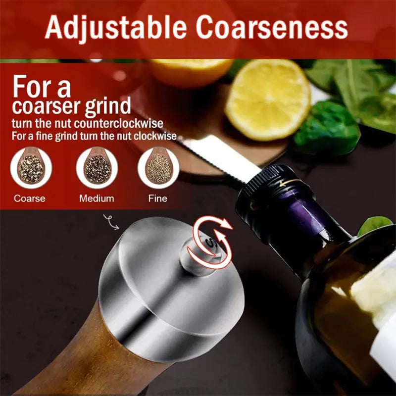 Set Di Macinapepe Manuale Per Sale E Pepe In Ceramica Regolabile Con Testa In Acciaio Inossidabile 304 Domestiche