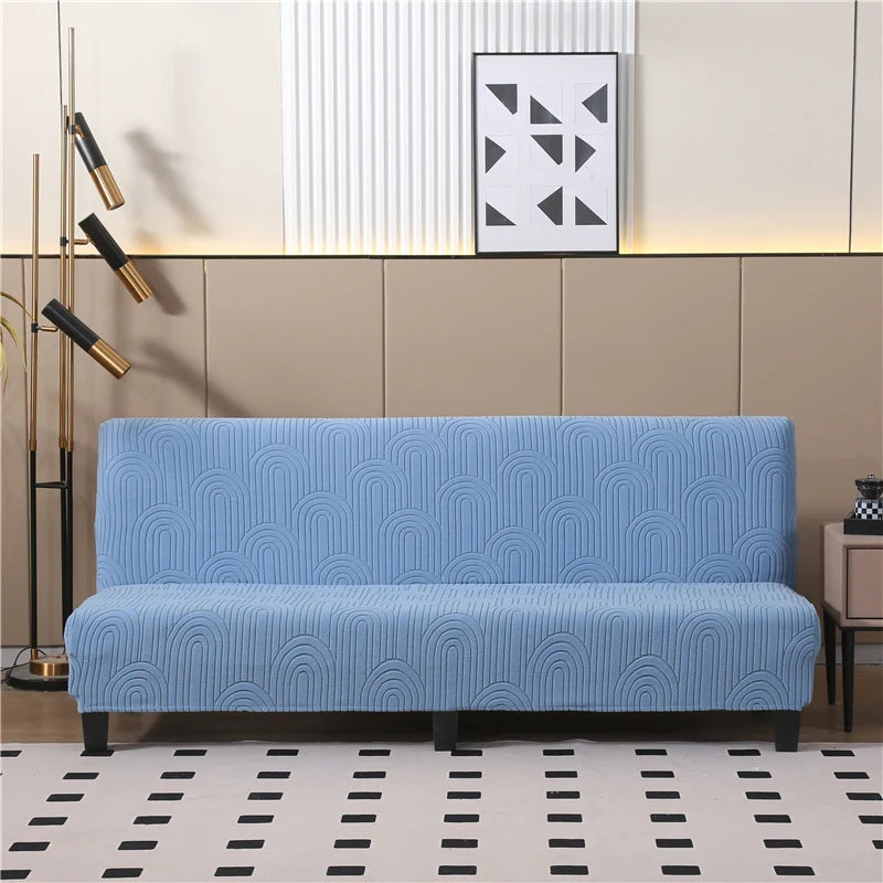 Copridivano Per Divano Letto Jacquard Elasticizzato Senza Braccioli Per Soggiorno E Mobili Pieghevoli