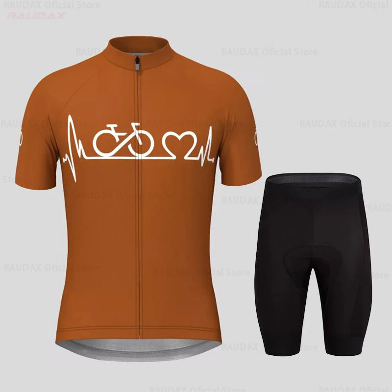 Abbigliamento Da Ciclismo Estivo Per Uomo Kit MTB Maglia Da Ciclismo A Maniche Corte Traspirante Per Bici Da Strada