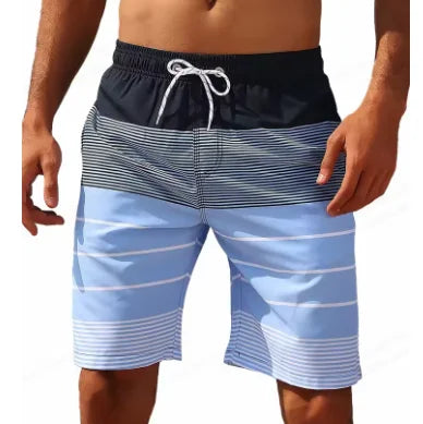 Pantaloncini da Spiaggia con Grafica Sfumata per Uomo Pantaloncini da Surf 3D Colorati e Pantaloni Corti Estivi Vacanza