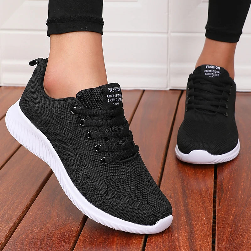 Scarpe Sportive Antiscivolo Uomo Donna Trekking In Rete Bianca Stile Streetwear Da Corsa Casual Basse Fondo Piatto