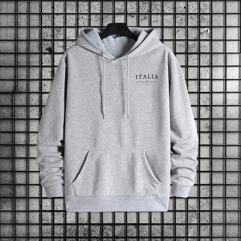 Tuta Da Uomo Di Qualità Con Cappuccio Monopezzo Felpe Con Stampa Streetwear Autunno Inverno Pantaloni