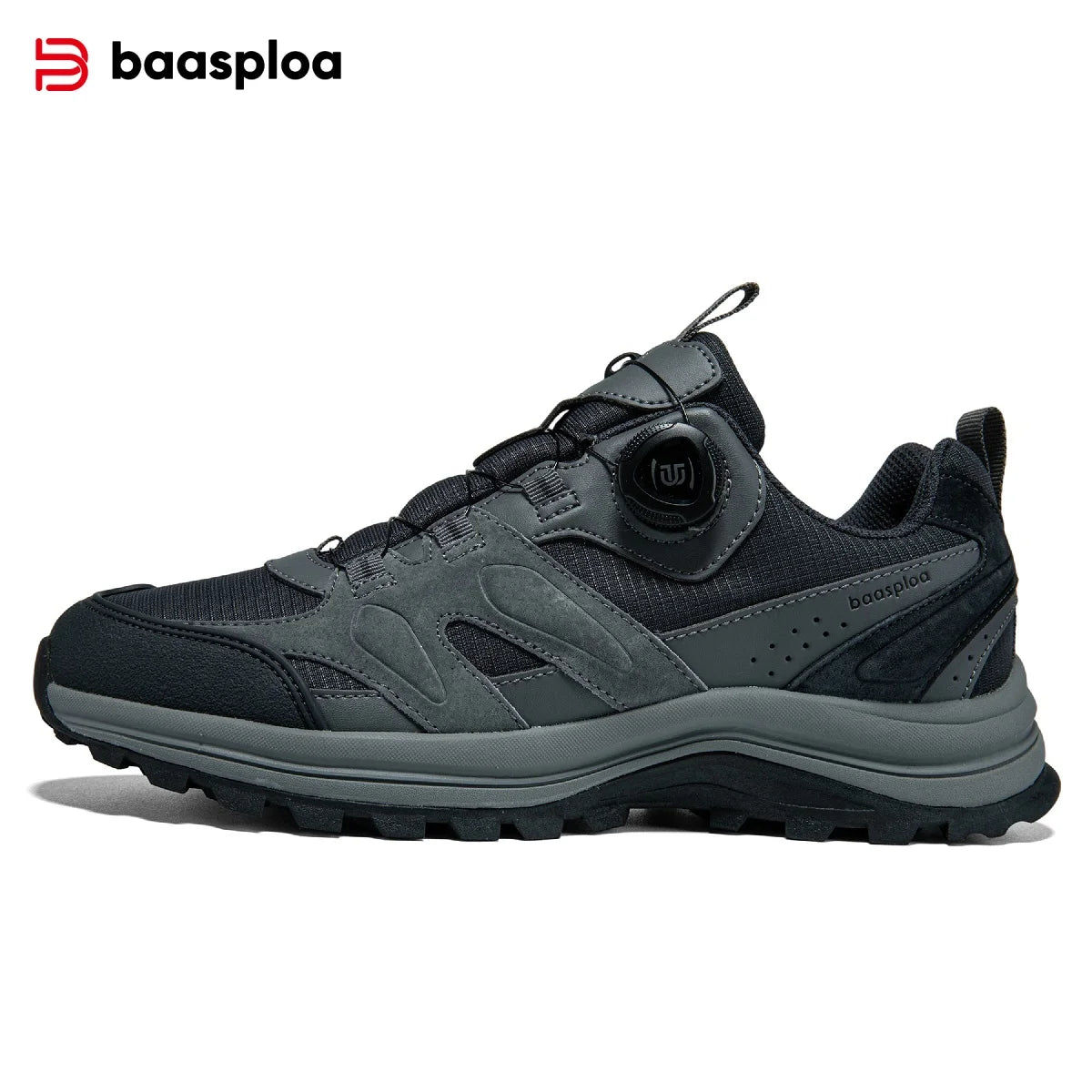 Baasploa Scarpe Da Trekking Uomo Traspiranti In Rete Antiscivolo Elevazione Comfort Outdoor