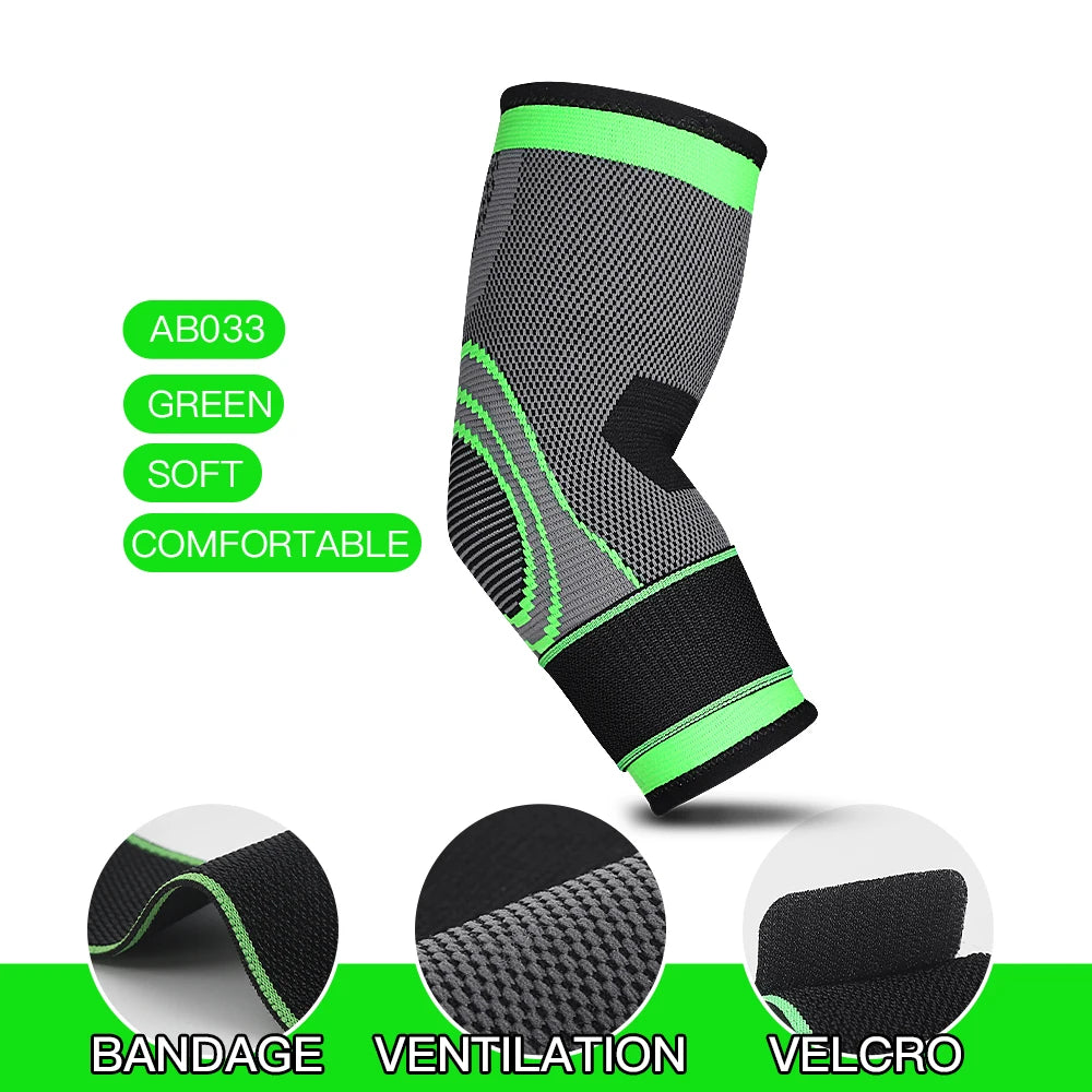 Supporto Gomito Elasticizzato Per Palestra Nylon Protezione Assorbi Sudore Manicotto Braccio Per Basket 1 Pezzo
