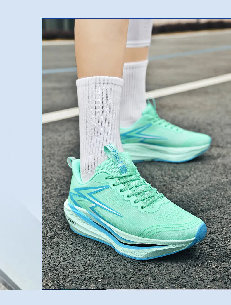 Scarpe Da Corsa Uomo E Donna Leggere Traspiranti Per Maratona Con Bordo In Carbonio Scarpe Sportive Di Tendenza