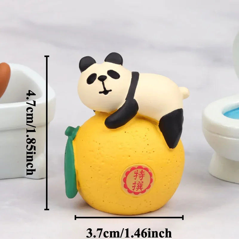 Gatto Limone In Resina Miniatura Pomelo Bath Series Decorazione Da Scrivania Regalo In Stile Giapponese Per Bambini 2024