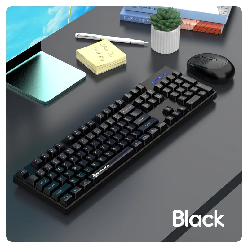 Set Tastiera E Mouse Wireless Per Gaming E Ufficio Compatibile Con Laptop E Desktop Accessori Per Ufficio Incluso
