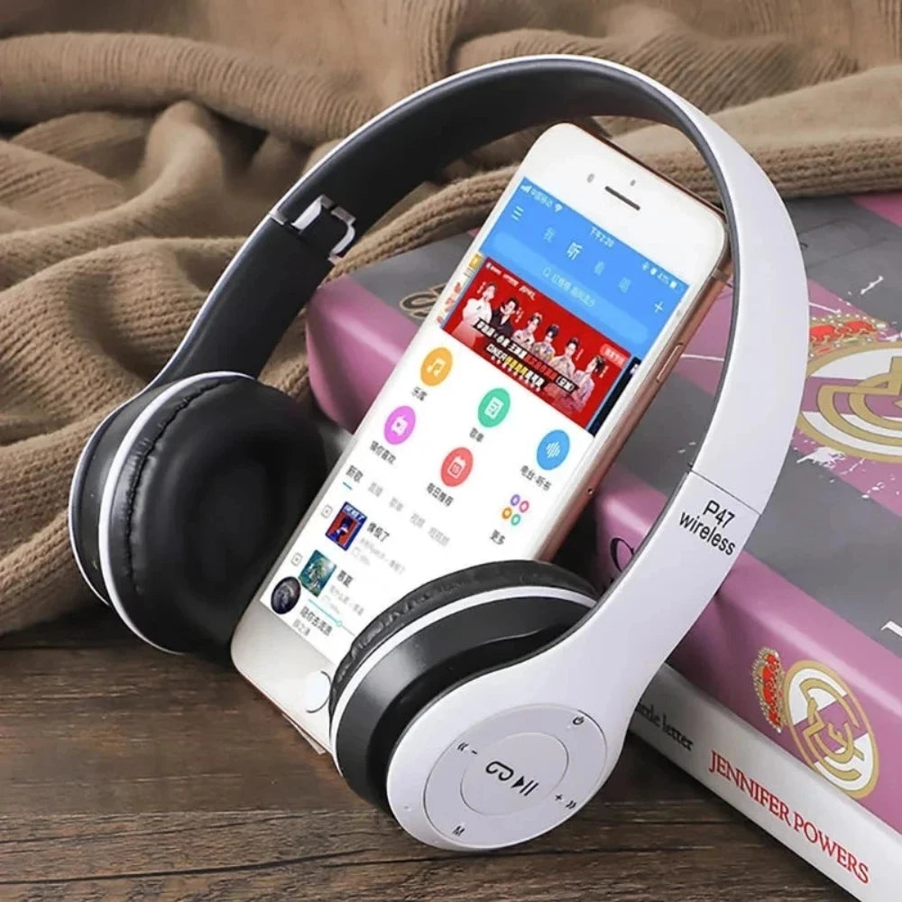 Cuffie Senza Fili Bluetooth 5.0 Con Bassi Stereo HiFi Pieghevoli Auricolari Per Giochi Musica Smartphone Ragazze Bambini