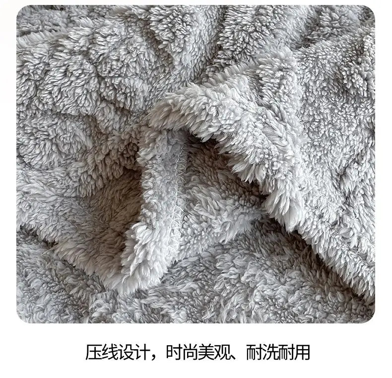 Coperta Stampata Floreale 3D In Stile Europeo Pile Di Corallo Spesso Per Inverno Calda Trapunta Facile Da Mantenere