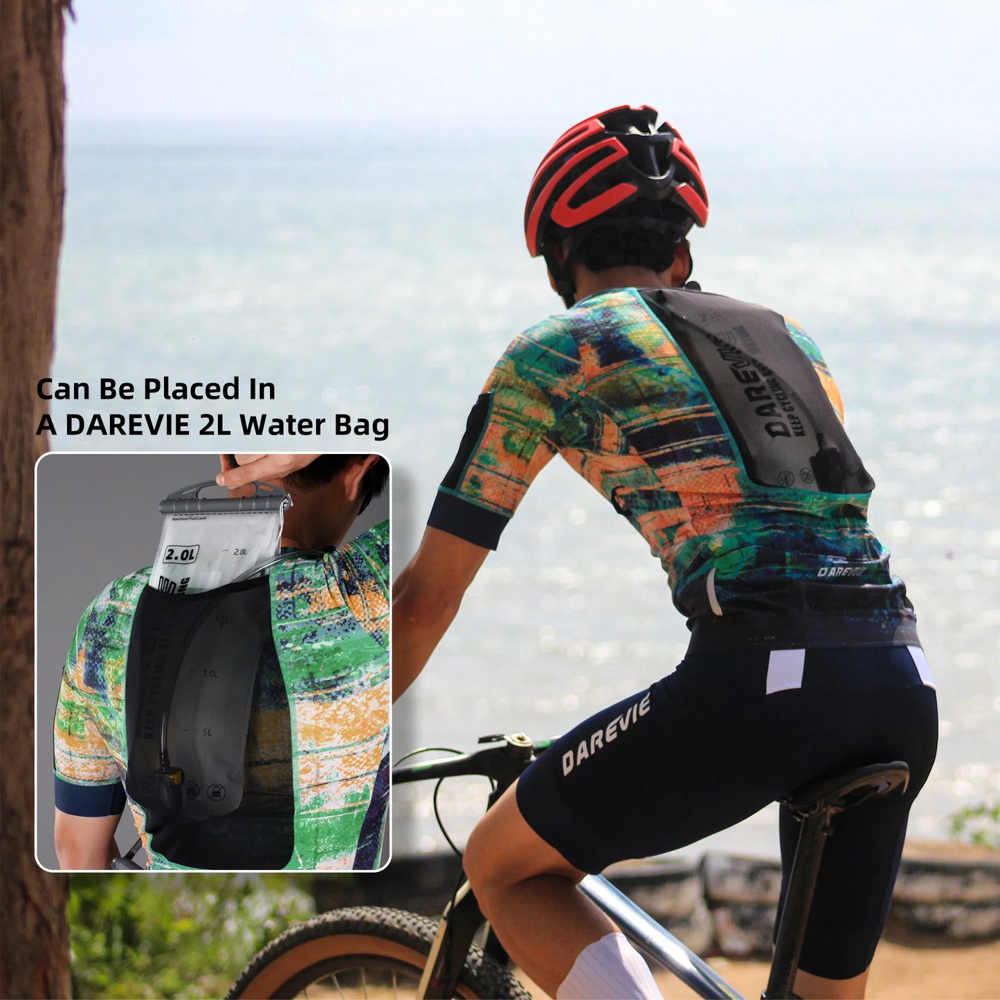Maglia Ciclismo Uomo Quick Dry Antiscivolo Professionale Traspirante Con Tasche Idratazione