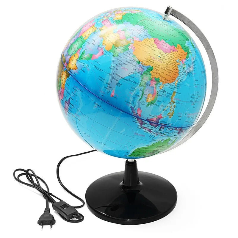 Globo mondiale da 28cm grande Hd con Display luminoso studenti In inglese e cinese che insegnano regali per bambini per imparare a usare i globi AR