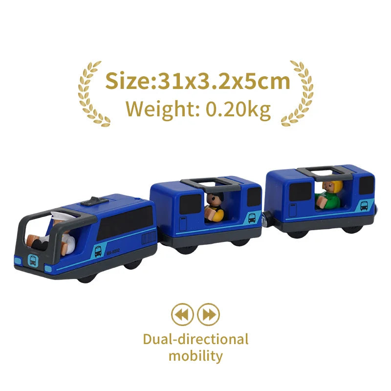 Locomotiva Magnetica Per Treno Ad Alta Velocità Di Simulazione Universale In Legno Per Giochi Educativi Ferroviari