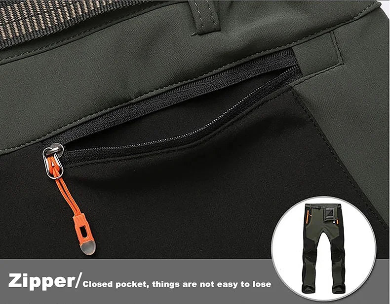 Pantaloni In Pile Invernali Da Donna Per Trekking Impermeabili Caldi Softshell All Aperto Antipioggia Antivento