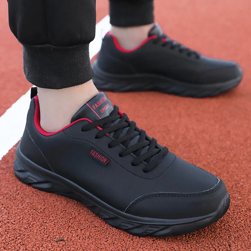 Scarpe Da Uomo In Pelle Traspiranti Da Corsa Scarpe Casual Vulcanizzate Sneakers Per Tempo Libero