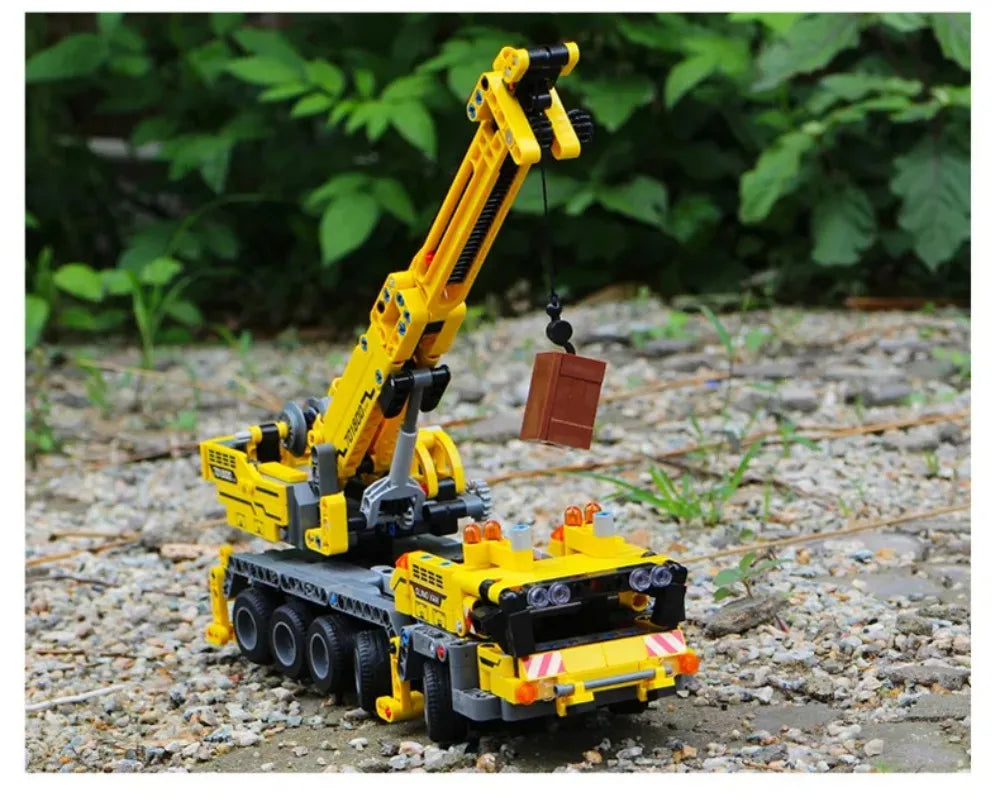 Set Costruzioni Multi Veicoli Caricabatteria Gru Camion Fai Da Te Blocchi Ingegneria Giocattolo Per Bambini