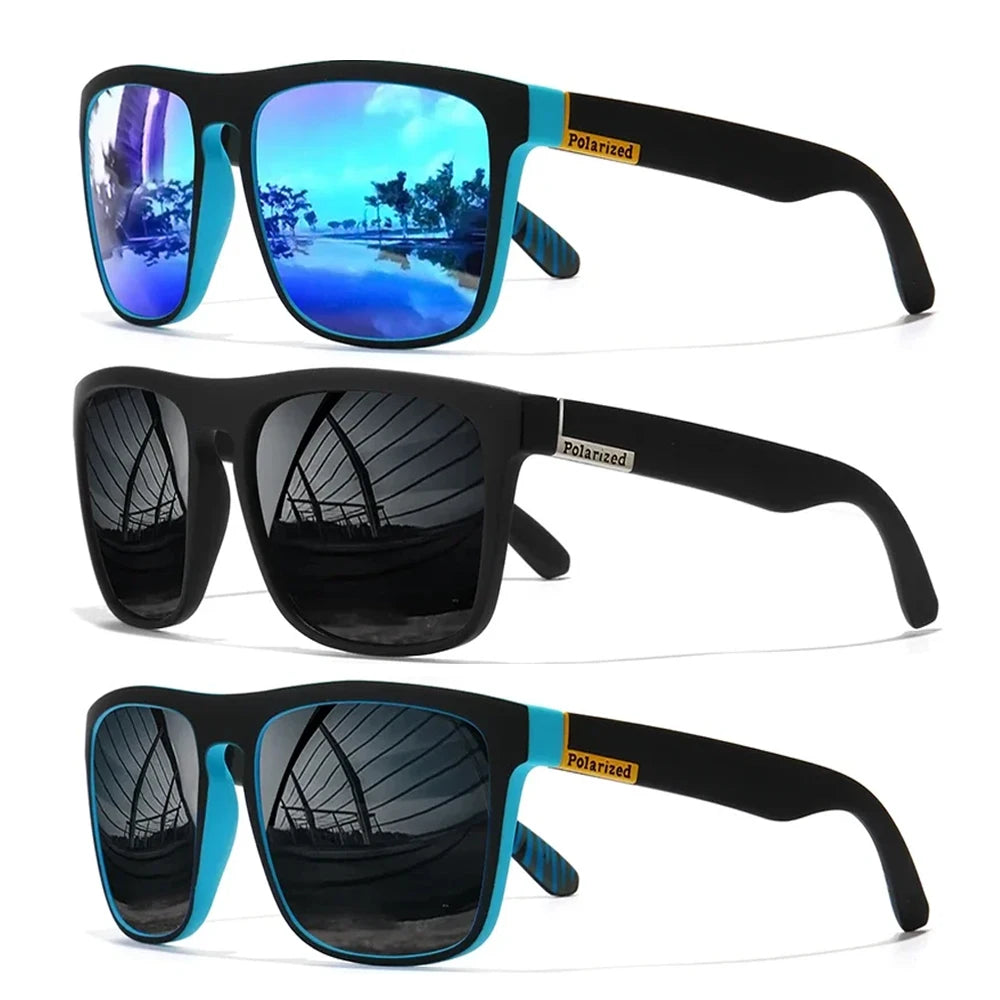 Occhiali Da Sole UV400 Unisex Ciclismo Lusso Design Quadrato Per Guida E Pesca Di Lusso