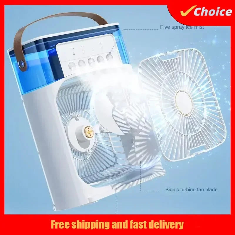 Umidificatore Portatile Ventilatore Condizionatore Di Aria Idrocooling Regolazione Aria Tre Velocità Ufficio