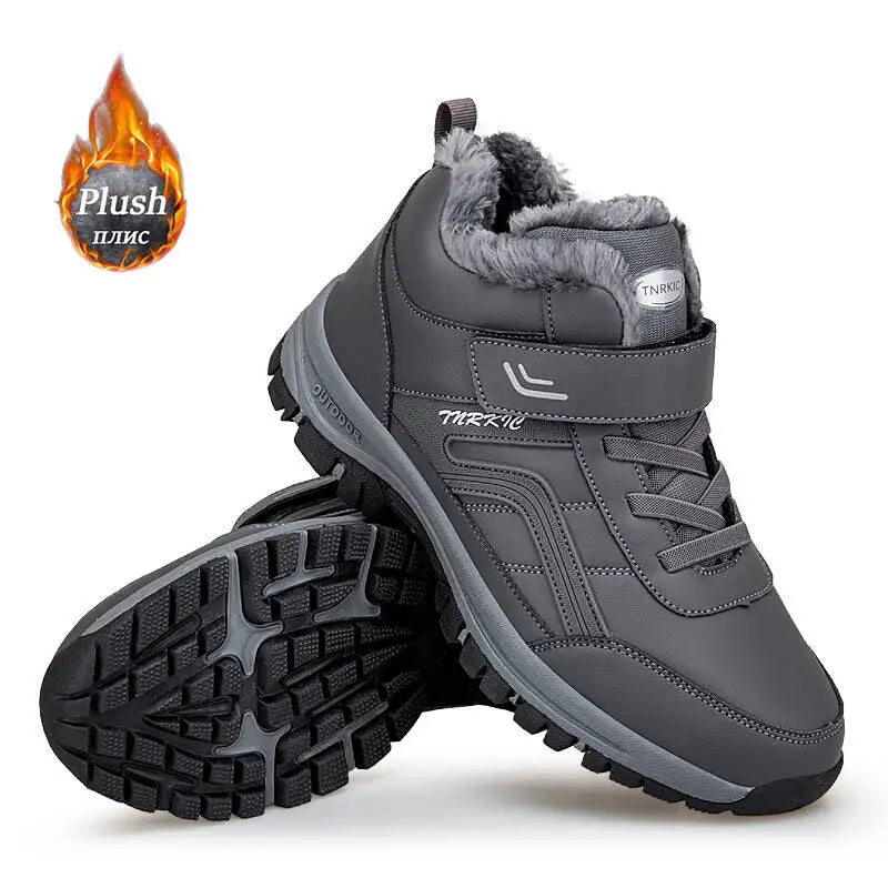 Stivali Invernali Da Uomo In Pelle PU Impermeabili Scarpe Casual Calde Alta Qualità Stivaletti Sneakers