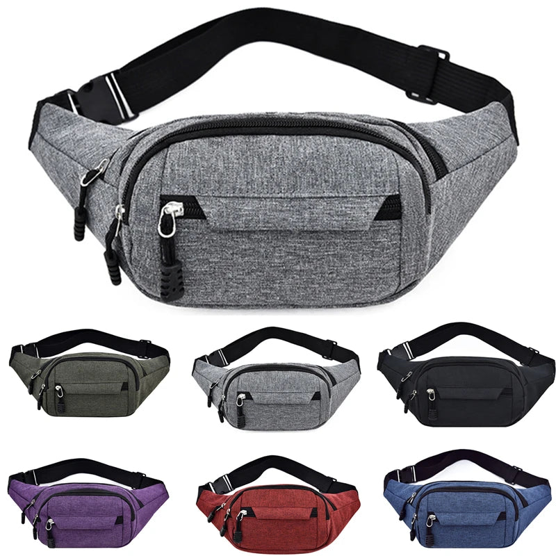 Marsupio Unisex Impermeabile Da Esterno In Tela Borsa A Tracolla Sportiva Per Escursioni Leggero