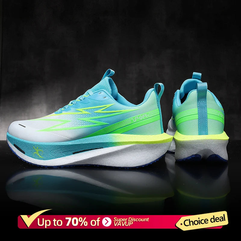 Scarpe Da Corsa Uomo E Donna Con Piastra In Carbonio Traspiranti Leggere Per Maratone Sneakers Atletiche Comode