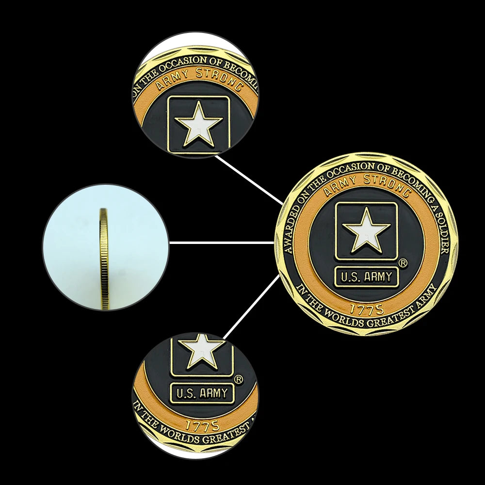 Moneta Commemorativa Dell Esercito Degli Stati Uniti 1775 Nella Grande Collezione Regali All'ingrosso Personalizzati