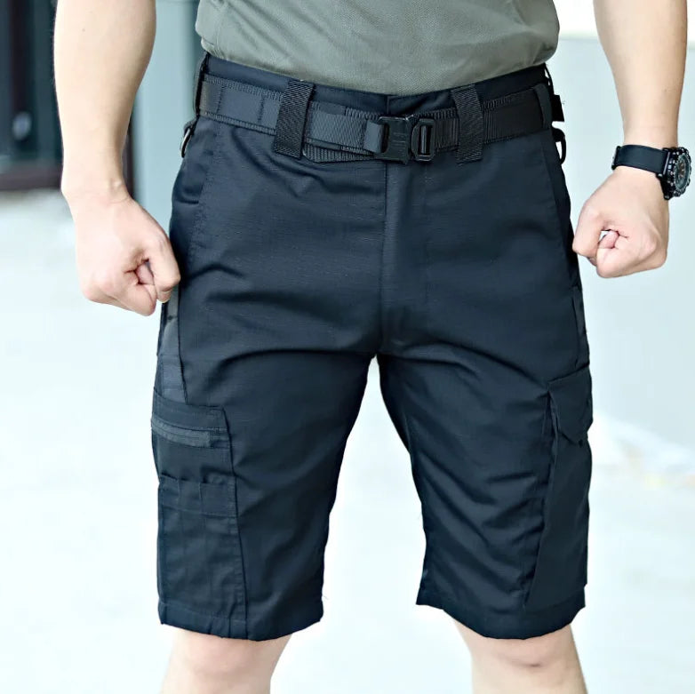 Pantaloncini Mimetici Da Uomo Estate Asciugatura Rapida Tasche Multiple Militari Escursionismo All Aperto Jogger
