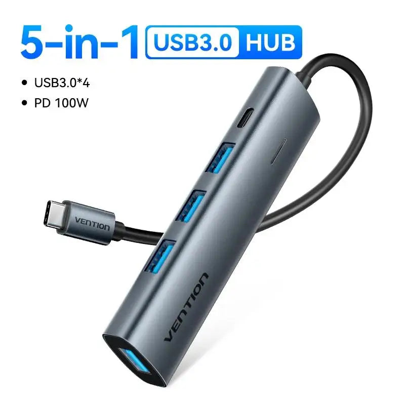 Hub USB C 4K60Hz HDMI RJ45 PD 100W Adattatore Per MacBook iPad Pro Air M2 M1 Samsung USB 3 0