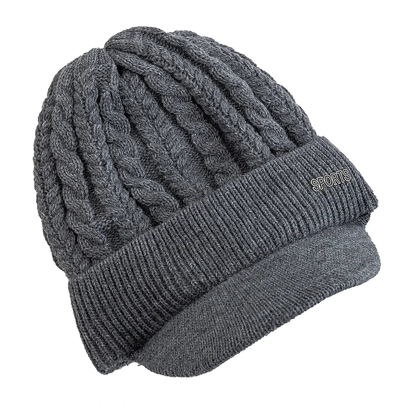 Cappello Invernale Unisex Caldo Con Bordo Foderato In Pelliccia Sportivo Per Uomo Donna Lavorato A Maglia All Aperto