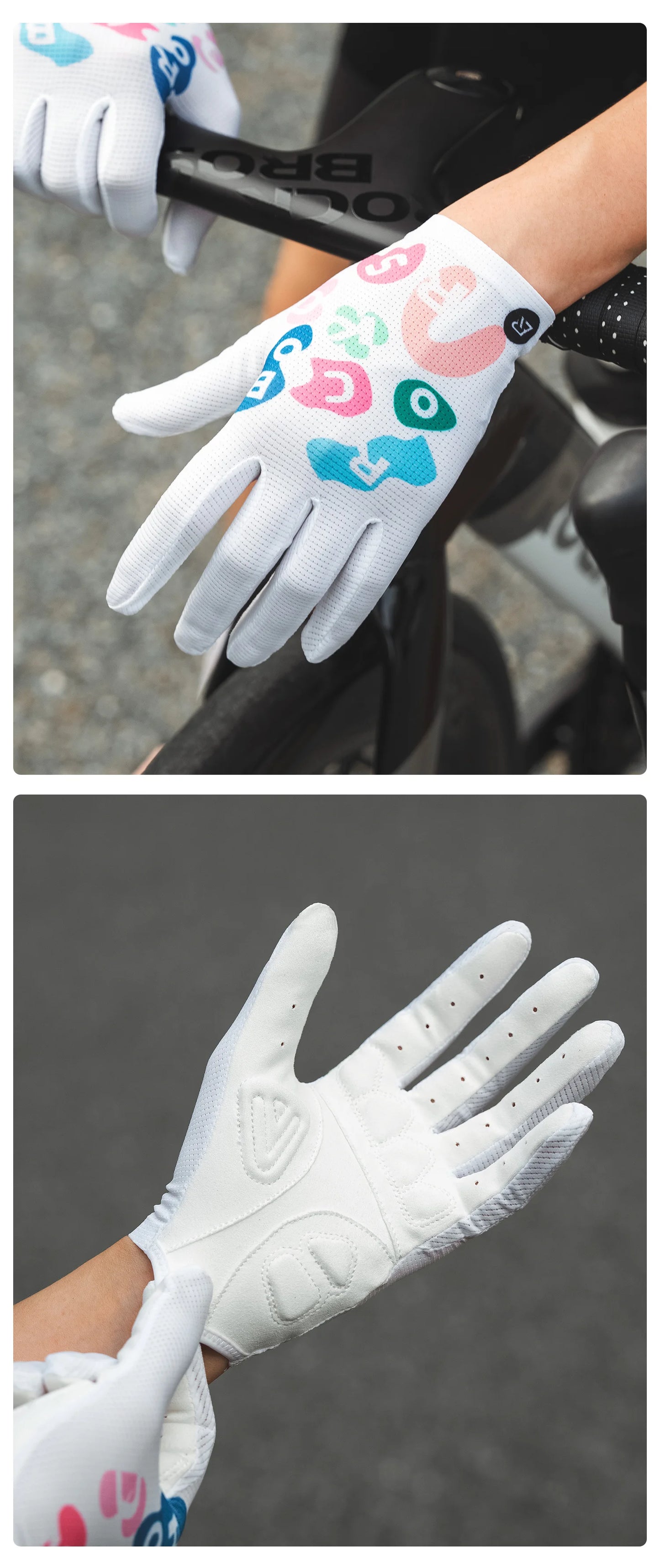 Guanti Ciclismo Estivi Da Donna Traspiranti A Dita Intere Con Touch Screen Imbottiti Antiscivolo Per Bici Strada MTB