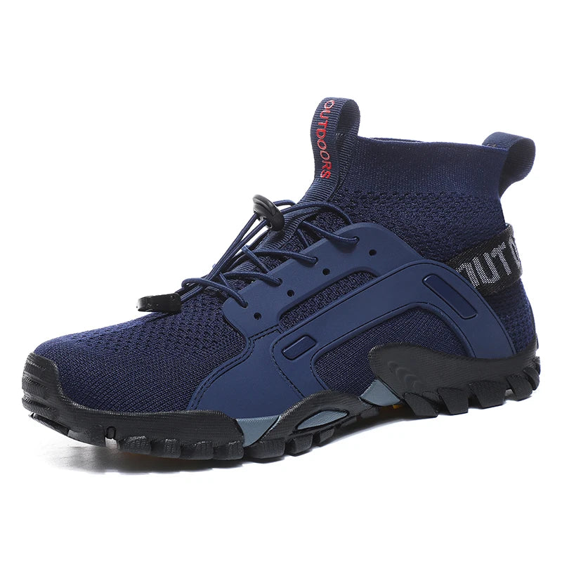 Scarpe Da Acqua Alte Uomo Ad Asciugatura Rapida Traspiranti In Mesh Antiscivolo Per Trekking E Arrampicata Slip On