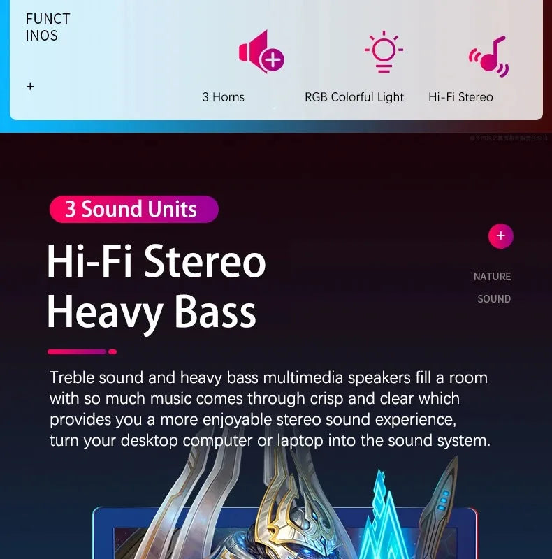Barra Sonora Bluetooth HiFi 3D Con LED Colorati Per TV E Home Theater Immersiva Per Appassionati Cinema