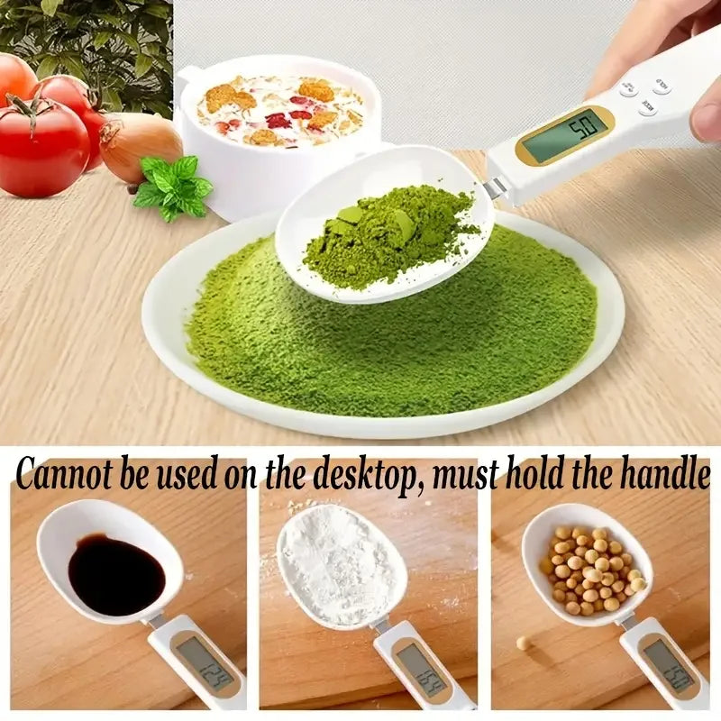 Mini Cucchiaio Bilancia Da Cucina Digitale Con Display LCD Per Alimenti Da 0,1 A 500g Misurazione Del Peso