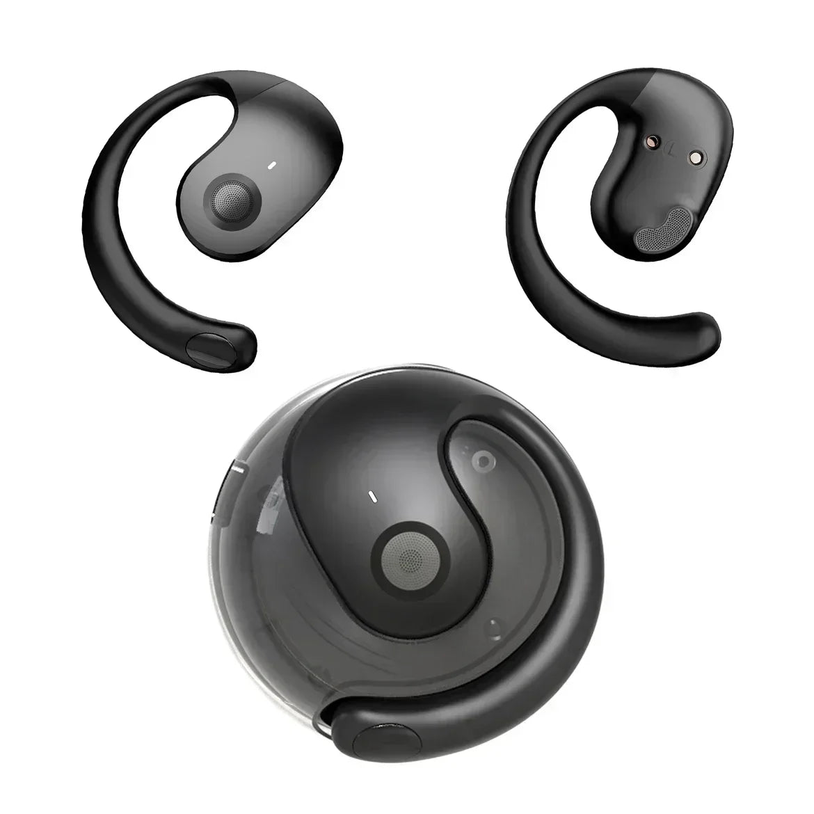 Cuffie Bluetooth Wireless TWS Con Gancio Per Orecchio Cancellazione Del Rumore Auricolari Stereo Bluetooth 5.3 Gaming
