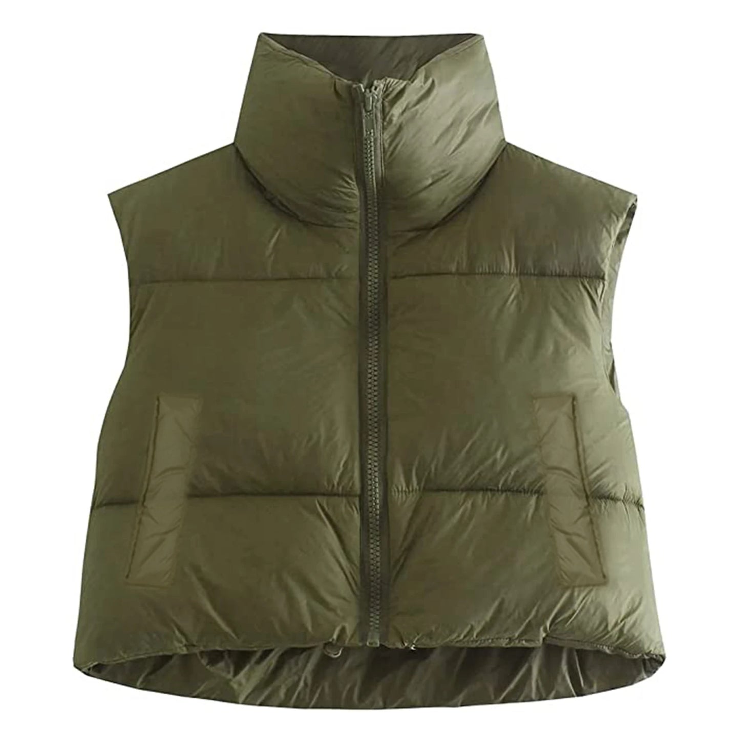 Gilet Da Donna Senza Maniche Autunno Inverno Cappotto Corto Caldo Con Colletto A V Giacca Capispalla Di Moda
