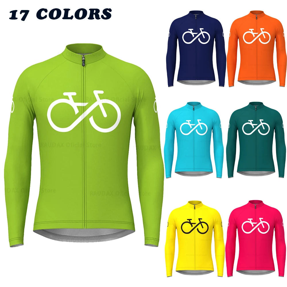 Maglia Da Ciclismo A Maniche Lunghe Uomo Traspirante MTB Mountain Bike 2025 Primavera Autunno Triathlon
