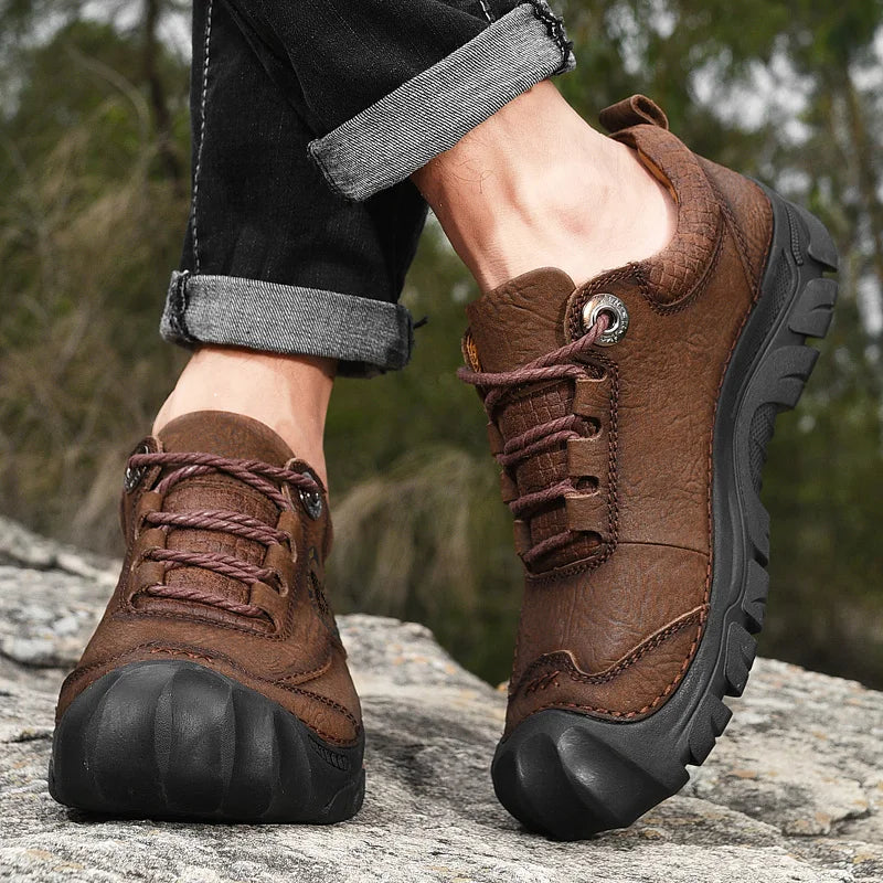 Scarpe Da Trekking Da Campeggio In Vera Pelle Uomo Scarpe Da Ginnastica Sportive Da Uomo Per Tempo Libero