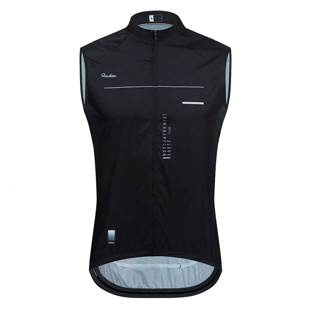 Maglia Da Ciclismo In Rete Nera Senza Maniche Traspirante Antivento Gilet Per Bicicletta