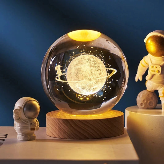 Sfera Di Cristallo 3D Del Sistema Solare Incisa Al Laser Globo Astronomia Regalo E Decorazione Per Casa