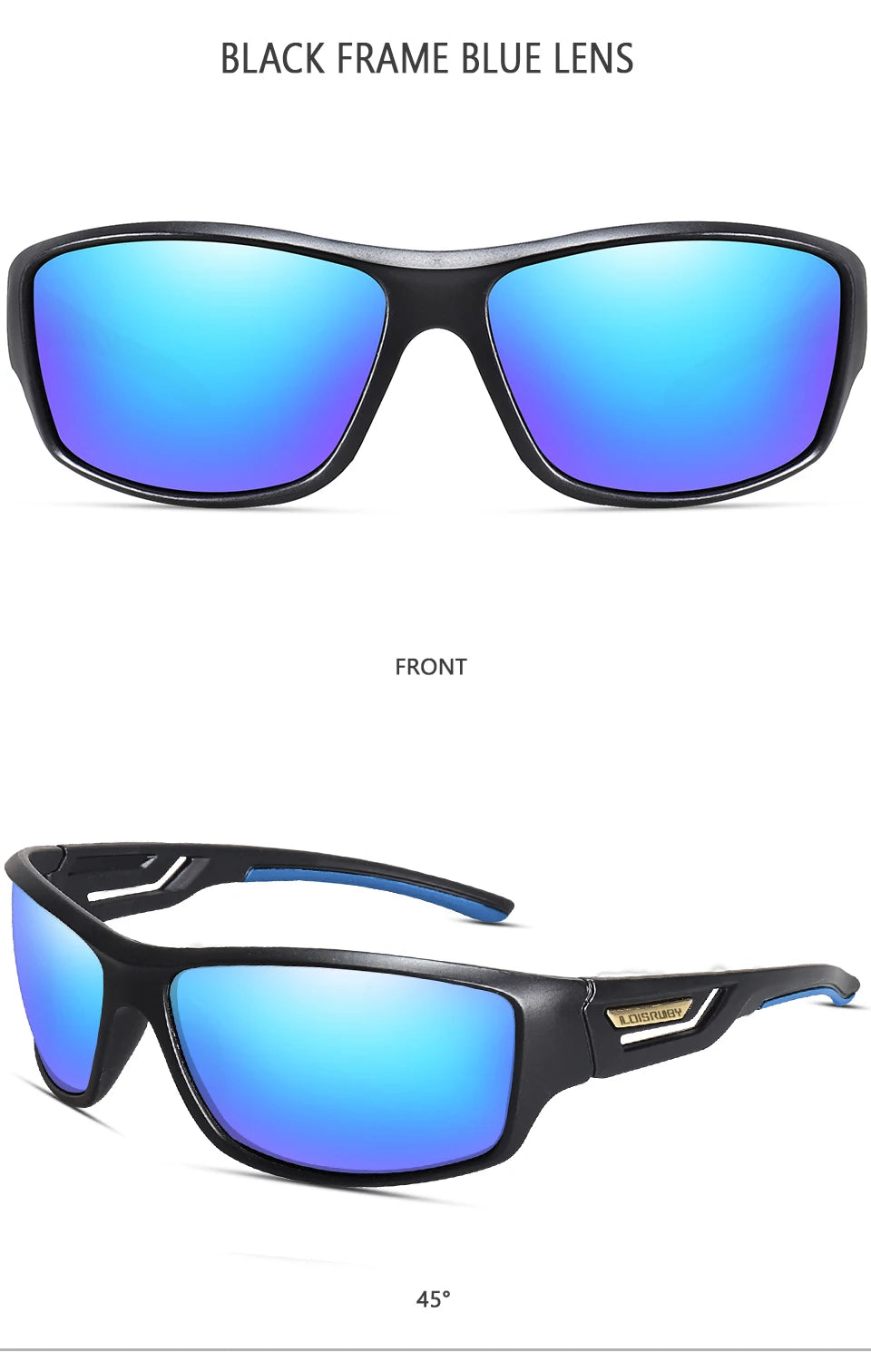 LOISRUBY Occhiali Da Sole Polarizzati Da Pesca Uomo Camouflage Guida Sport All Aperto Ciclismo E Corsa UV400 Attrezzatura
