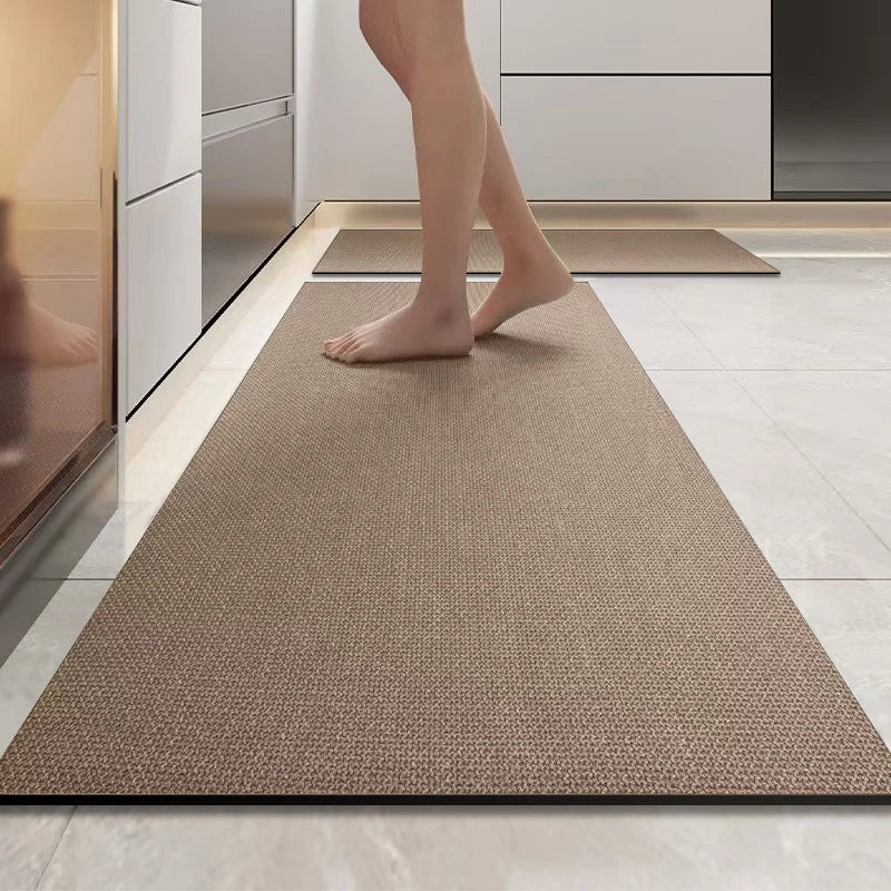 Tappetino Da Cucina A Striscia Lunga Terra Diatomea Antiscivolo Assorbente Per Bagno Ingresso Quadrato