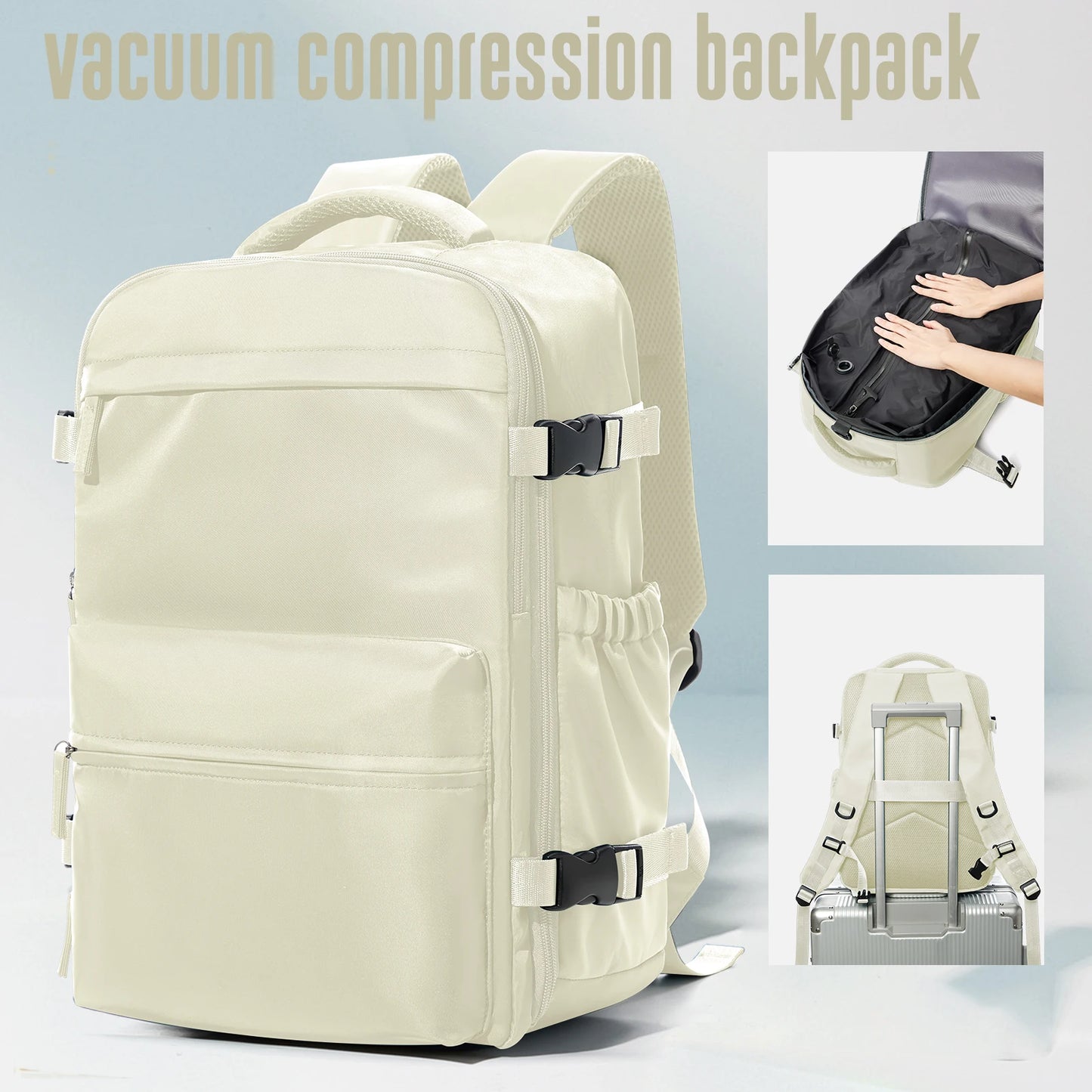 Zaino Espandibile Da Viaggio Unisex Con Ampio Scomparto Laptop Per Lavoro E Scuola 20 35 L