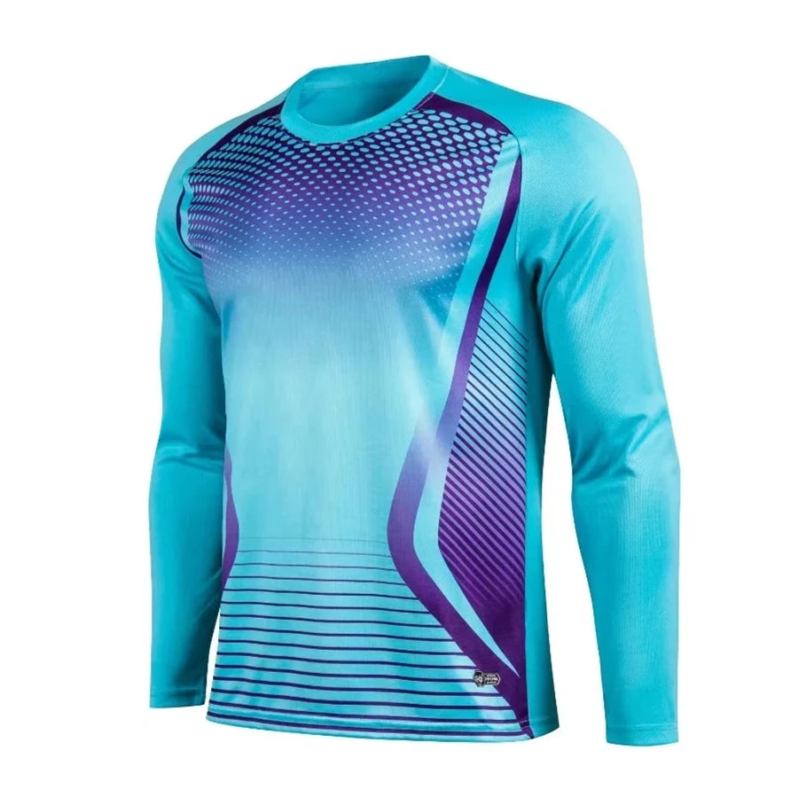 Maglie Da Portiere Da Calcio Uomo Traspirante Con Protezione Del Gomito Stampa Personalizzata Kit Sportivo