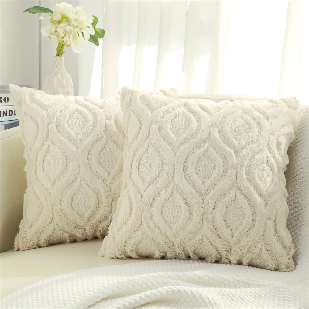 Fodera Per Cuscino Kitinjoy 45x45 In Cotone Peluche Per Divano Letto Soggiorno Casa